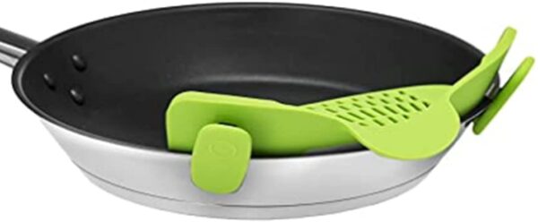 Kitchen Gizmo Snap N Strain Adjustable Silicone Clip On Strainer for Pots, Pans and Bowls - Lime Green - Image 2