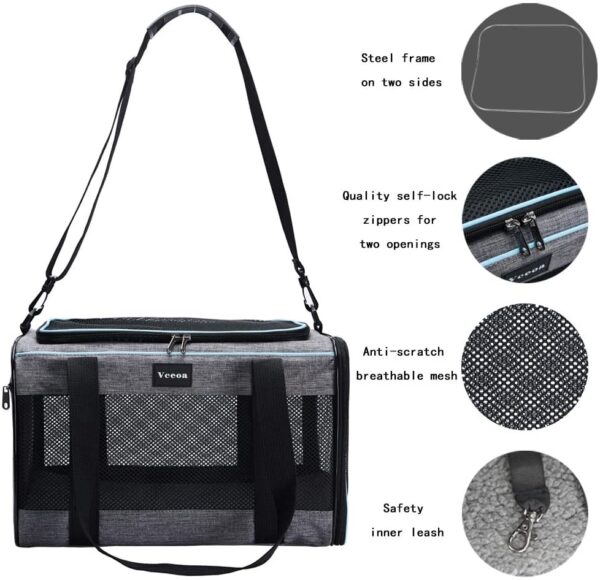 Vceoa Carriers Soft-Sided Pet Carrier for Catsf for holding pets in a bag - Image 4