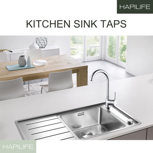 Kitchen Sink Basin Mixer Tap. Stainless Steel Kitchen Basin Mixer Tab for home and kitchen - Image 5