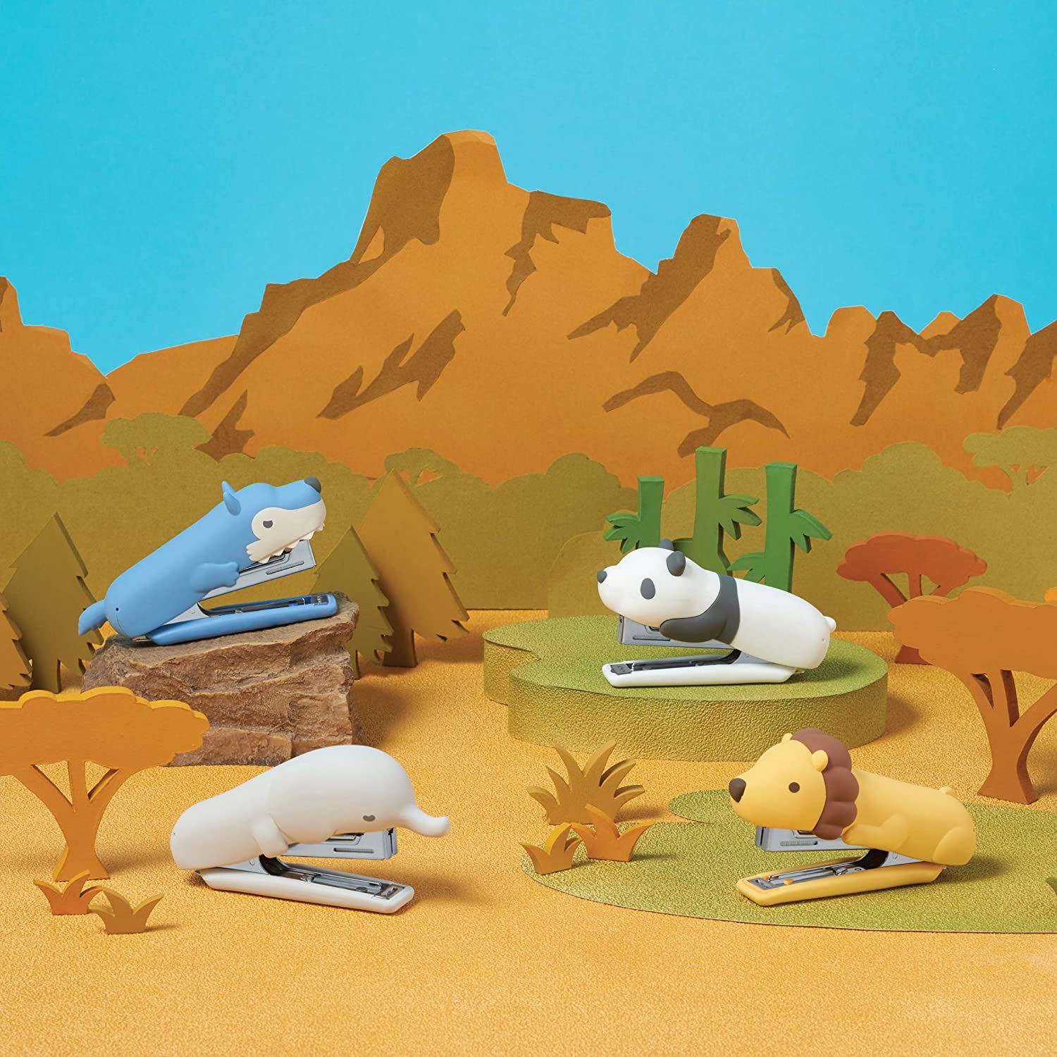 MAX USA HD-10NX/S Cute Animal Silicone Stapler (Wolf) – Special Edition (HD-10NX/S WL Stapler) - Image 4